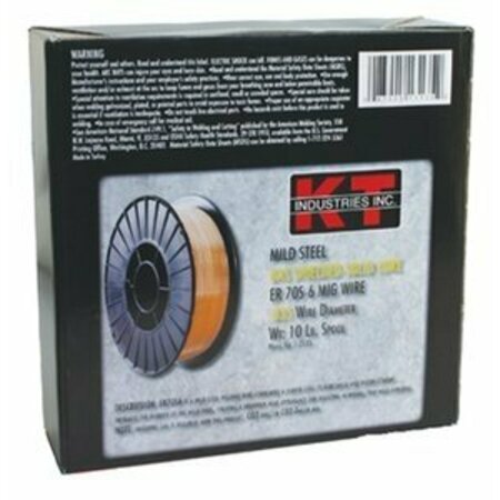 KT INDUSTRIES 70s-6 Mild Steel Mig Wire.023 10 Lb Spl 1-3131